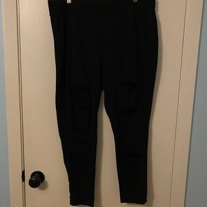 Torrid leggings with mesh insert